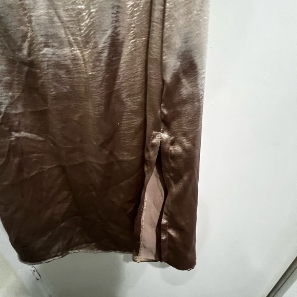 Superfoxx gold sleeveless halter midi dress medium - Picture 7 of 9